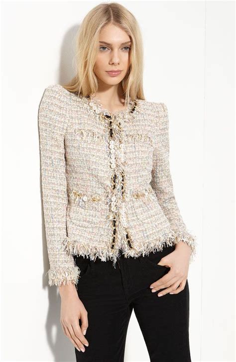 chanel boucle jacket replica|boxy boucle tweed jacket.